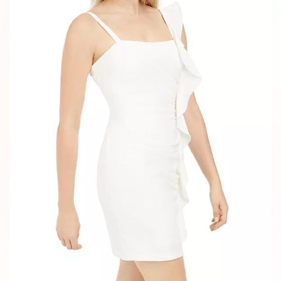 NWT GUESS Ruffled Bodycon Dress size 4. - Picture 1 of 10